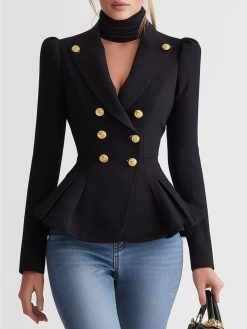 Women’s Structured Peplum Blazer